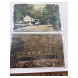 2 Old Postcards 1912 Valley Green Inn, 1941 Pep