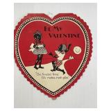 ANTIQUE BLACK AMERICANA VALENTINE