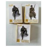 NOS HAT MODELS, WW2 GERMAN TANK RIDERS,WW2 BRITISH