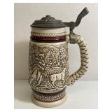 1980 Wild West Cowboys Beer Stein with lid
