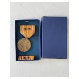 ASIATIC PACIFIC CAMPAIGN MEDAL & RIBBON W/ 2 DEVIC