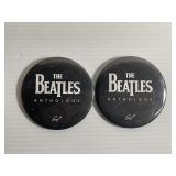 2 Vintage Beatles Anthology Promo Buttons
