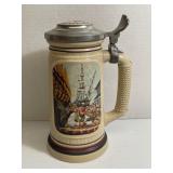 1986 Sail Ship Builders Beer Stein with Lid