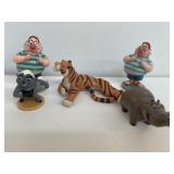 DISNEY FIGURES, LOT OF 5