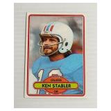 Vintage 1980 Oilers Ken Stabler Football Card