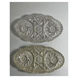 Vintage Lot of 2 Cut Glass Items
