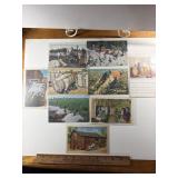 9 Old Postcards Cotton, Sugar, Tobacco, Southern L