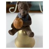 18kt Gold Plated Brass Teddy Bear Bell