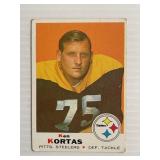 Vintage 1969 Steelers Ken Kortas Football Card
