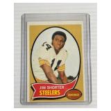Vintage 1970 Steelers Jim Shorter Football Card