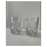 (2) NEW Crystal Mugs