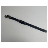 Black Leather and Brass horse Bit Bracelet