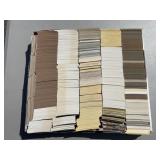 lot of 3000 mixed date/sport trading cards