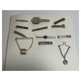 Collection Of Vintage Tie Clips/Tie Pin