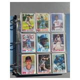 Binder full of Vintage 1970s Baseball Cards