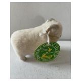 NEW ZEALAND PURE WOOL SHEEP FIGURINE WITH TAG