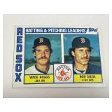 1984 Topps Batting/Pitching Leaders Card Boggs