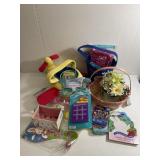 Large lot of Easter Basket Toys and items