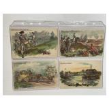 Lot of 4 Victorian Trade Cards(cut outs)