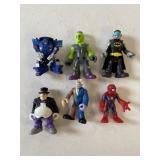 ASSORTED 3' FIGURES DC COMICS ETC. TRANSFORMERS