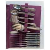 50 PIECES OF 1847 ROGERS FLATWARE 'FIRST LOVE'