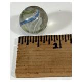 1-Vintage White Cove Marble Clear/Red/Yellow/Blue