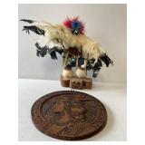 WOOD FLEMISH ART CO. NEW YORK, INDIAN MAIDEN