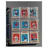 Binder Full of Vintage 1980s Baseball Cards