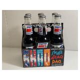 Six Pack of Vintage Shaq Basketball Pepsi Bottles