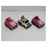 Set of 3 Vintage 1970s McDonalds Toy Race Cars