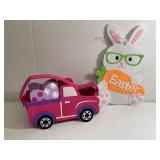 Felt Easter Bunny Decoration and Easter Basket