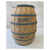 JAMES BANK SALT WATER TAFFY ADV PAPER MACHE