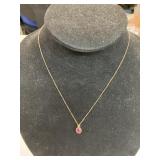 12K G.F. 18' NECKLACE W/ CHARM