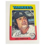 1975 Topps Lou Piniella Yankee Baseball Card