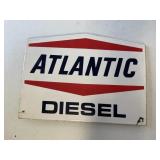 ATLANTIC DIESEL VINTAGE PORCELAIN SIGN