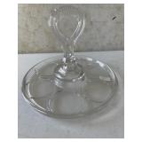 CLEAR GLASS BEVERAGE CADDY