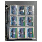 Binder Full of Looney Toons Themed Baseball Cards