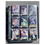 Binder Full of Vintage 1990s Baseball Cards