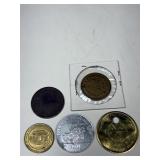 5 Collector Tokens-Delaware River Joint Toll Bridg