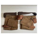 Vintage Leather Tool Belt/Work Belt