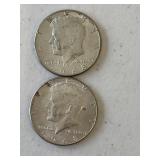 1969 KENNEDY HALVES X 2