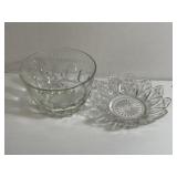 Lot of 2 Antique Glass Decorative items