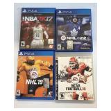 4 PS3/PS4 GAMES NBA-NHL-NCAA FB