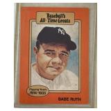 1987 HYGRADE BABE RUTH BASEBALL'S TIM GREATS