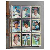 Binder Full of 1970s Baseball Cards