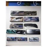 12-Different Sized Pocket Knives 11 with boxes
