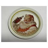 Vintage Small Coca-Cola Santa Christmas Tray