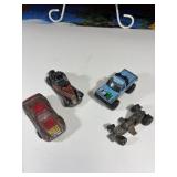 Bag of 4 Vintage Toy Cars Mixed Hot Wheels/matchbo