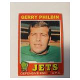 1970 Gerry Philbin Jets NFL Topps Football Cards