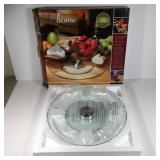 Sarah Peyton 12' Tempered Glass Lazy Susan Serving